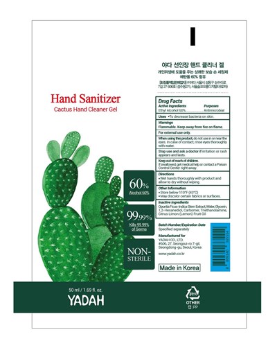 Product Label (Cactus Hand Cleaner Gel V2)